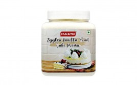 Puramio Eggless Vanilla Fruit Cake Premix  Plastic Jar  600 grams